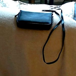 Wallet/checkbook with strap